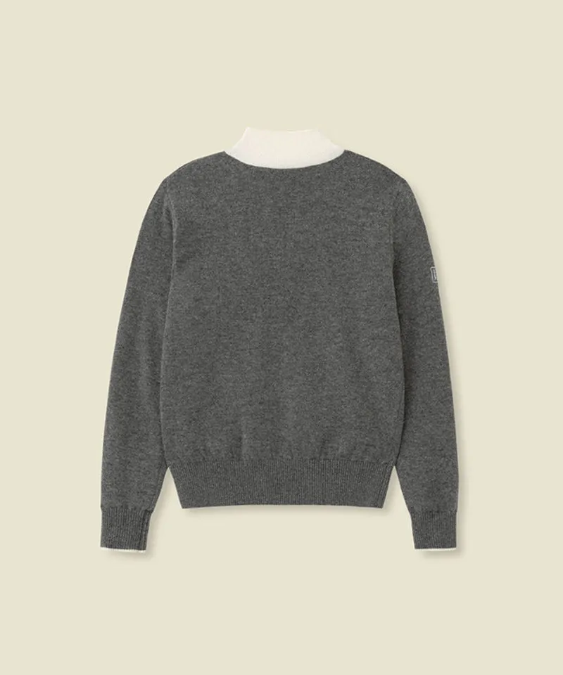 FORDI Layered Windproof Knit - Gray