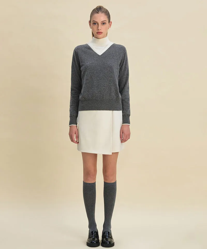 FORDI Layered Windproof Knit - Gray