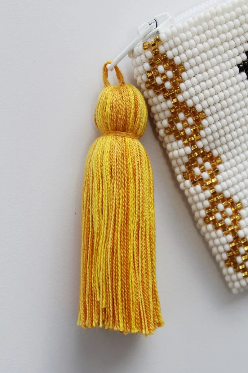 Glass Bead Coin Purse - CORAZÓN PARTÍO