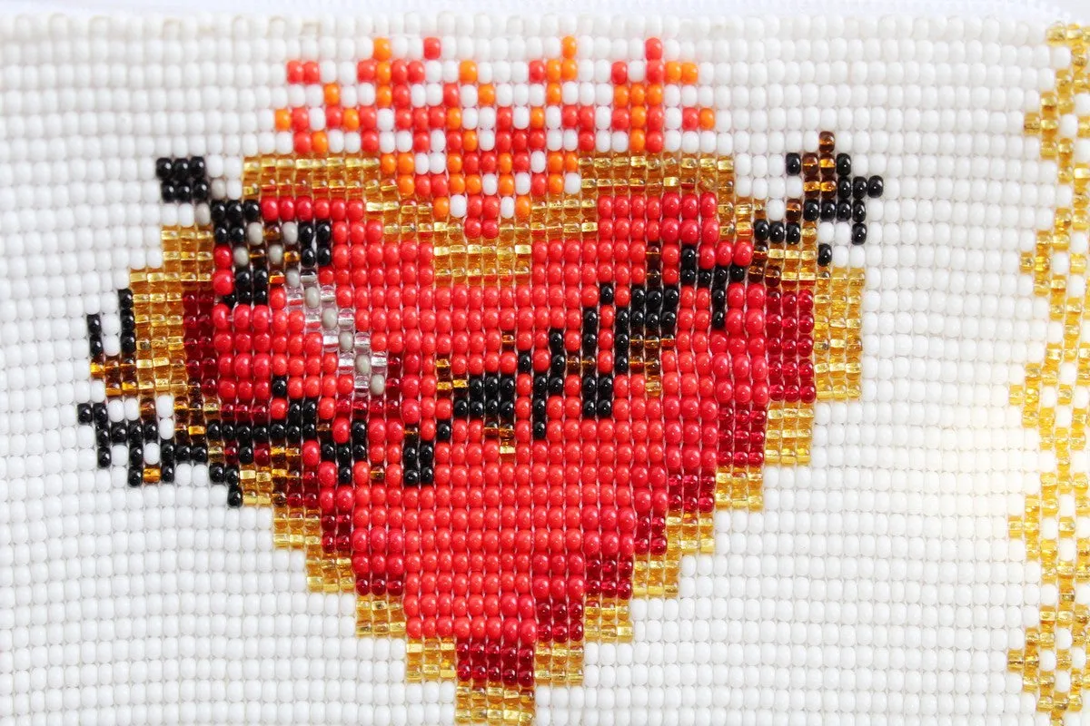 Glass Bead Coin Purse - CORAZÓN PARTÍO