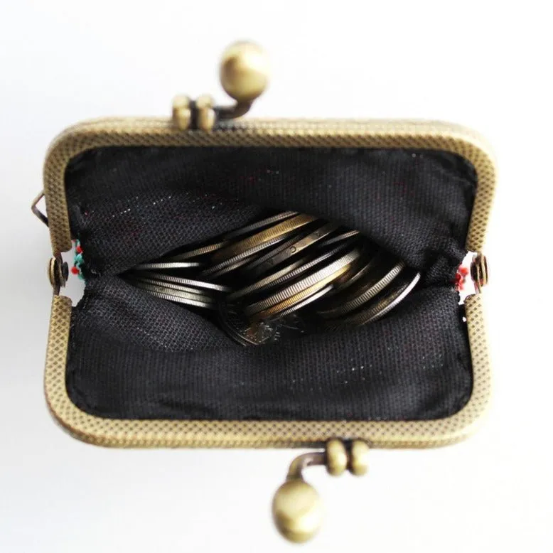 Glass Bead Coin Purse Metal Frame - TEEPEE
