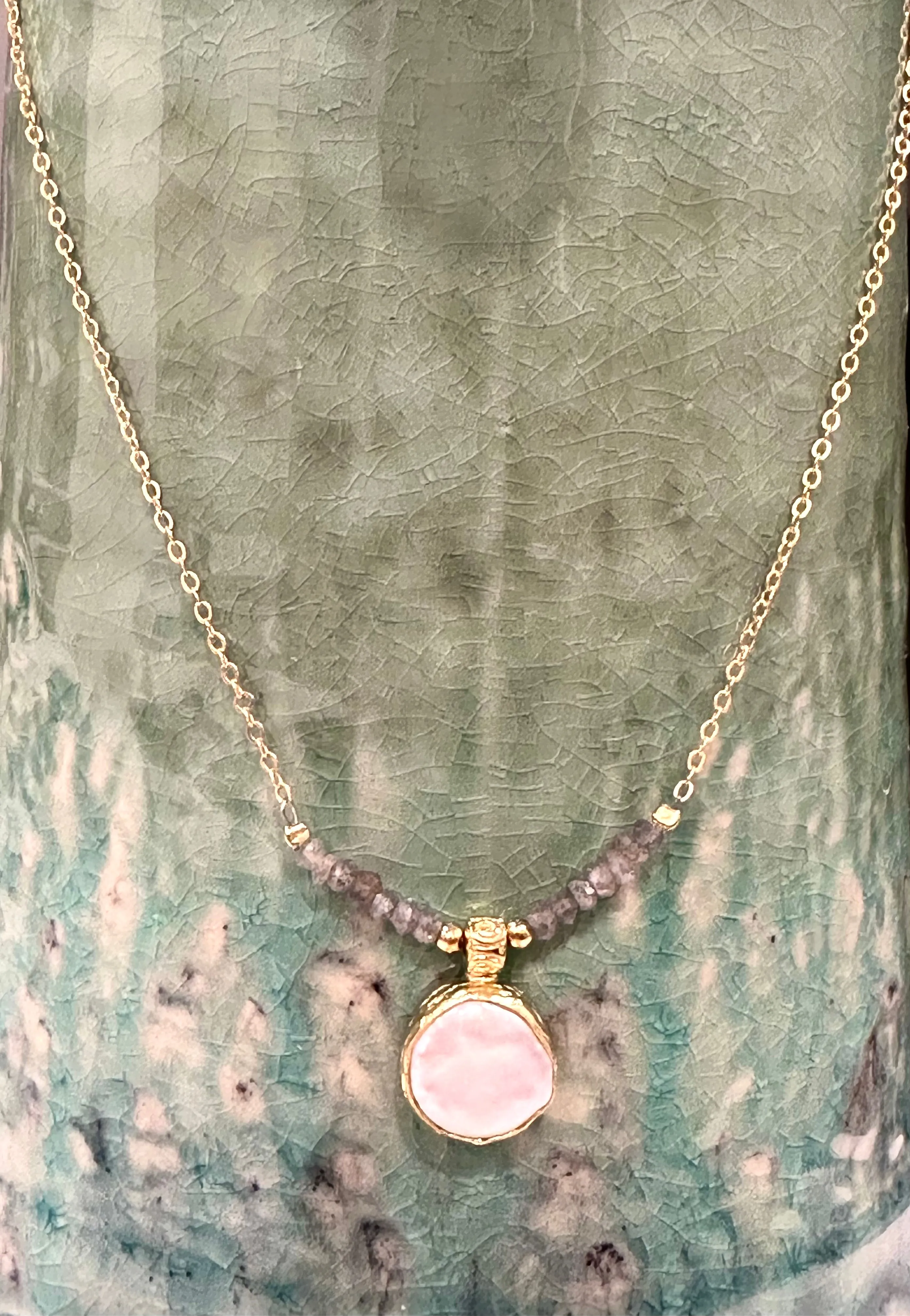 Gulizar Beaded Pendant Necklace