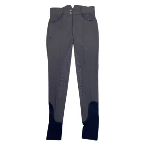 Halter Ego 'Perfection' Full Seat High Rise Breeches in Charcoal/Navy Piping - Women's 23/24