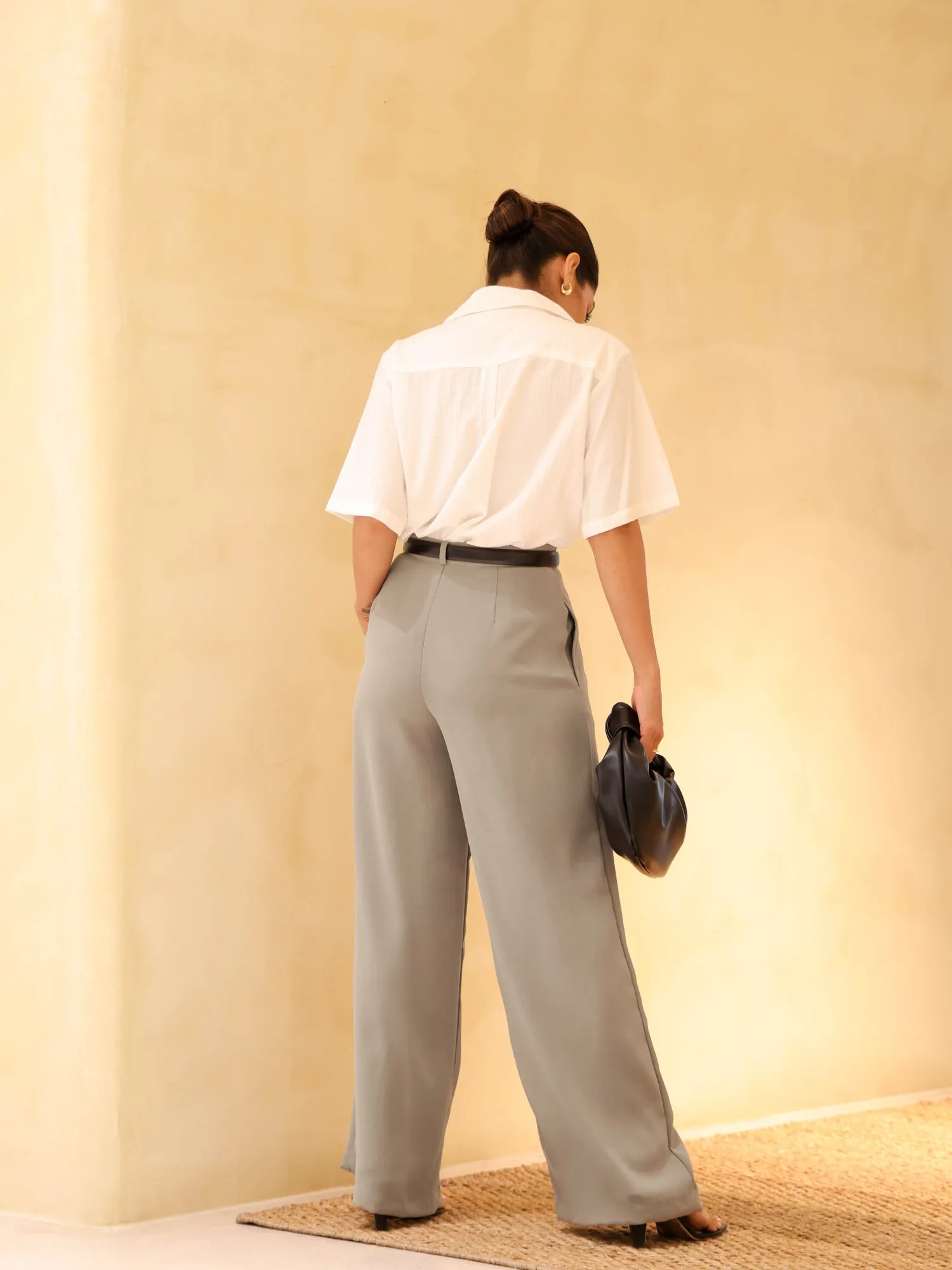 High Waist Wide Leg Pant