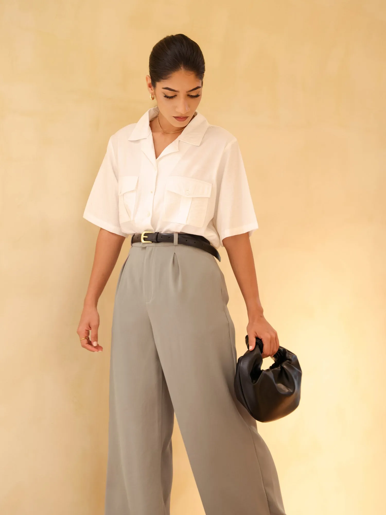 High Waist Wide Leg Pant