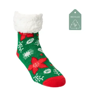 Holly Country Pine - Recycled Slipper Socks