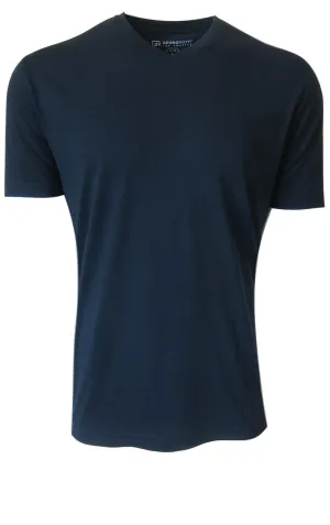 Indestructible V-Neck Tee Short Sleeve in Navy