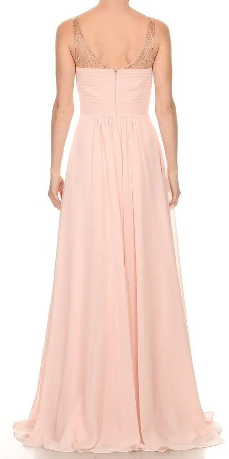 J&J Fashion 3057 Long Formal Dress with Sweetheart Neckline