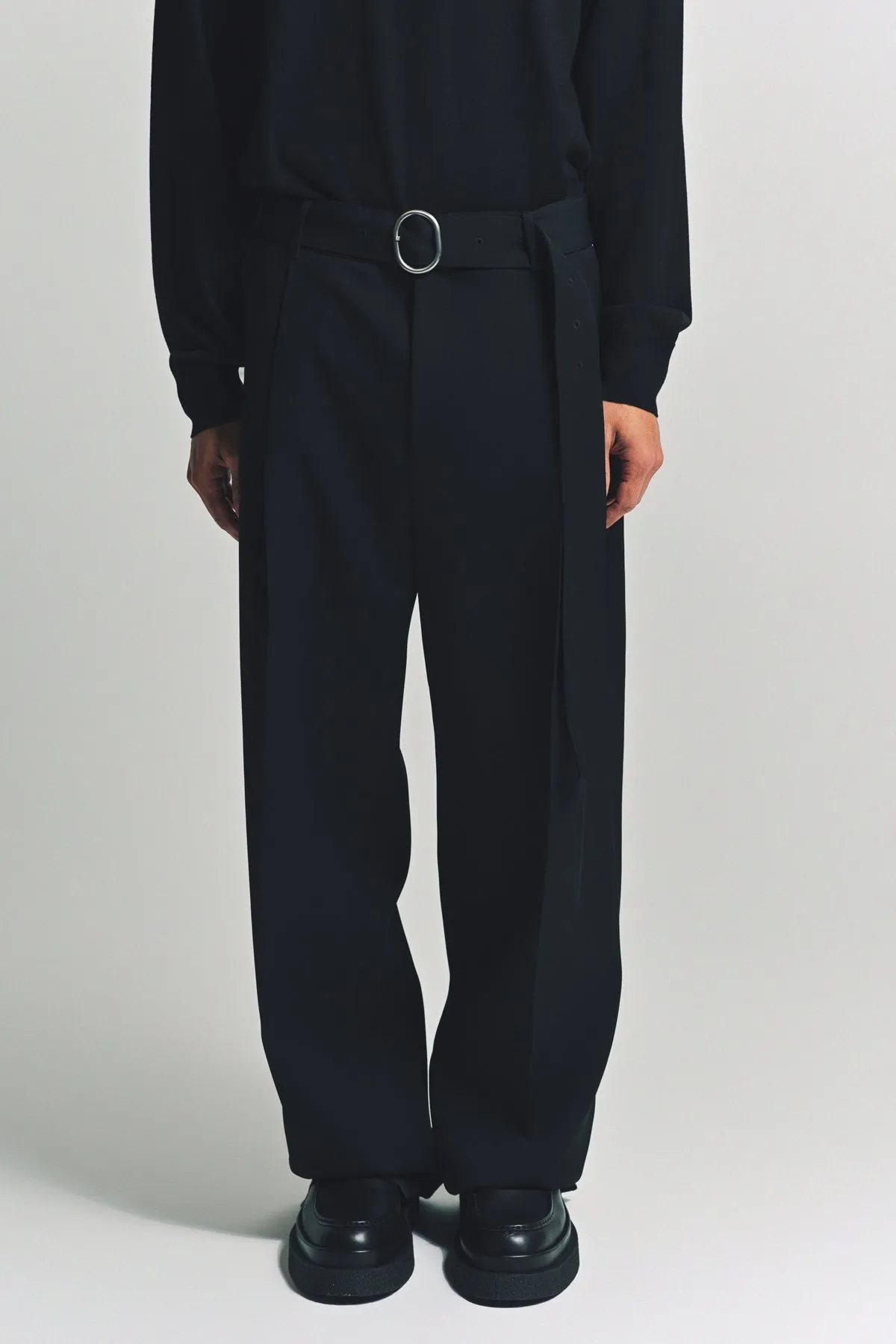 JIL SANDER | BELTED TROUSERS