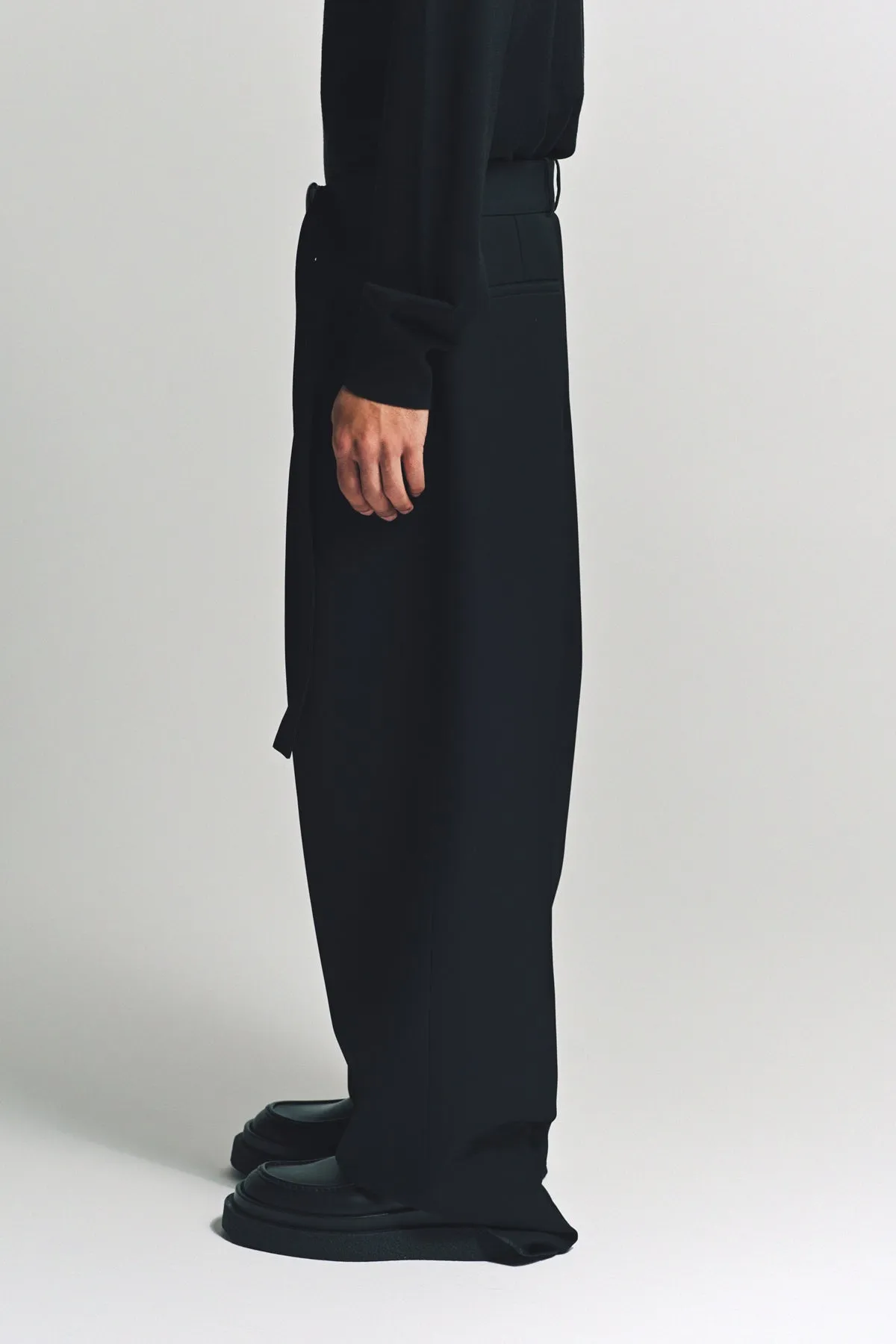 JIL SANDER | BELTED TROUSERS
