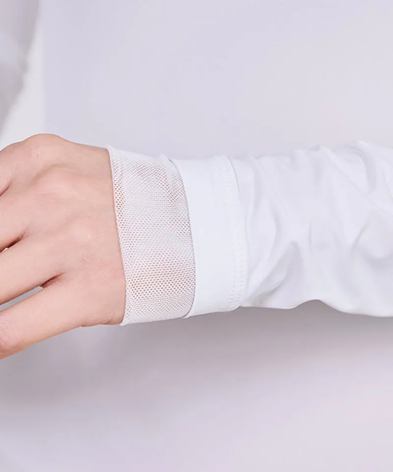 J.Jane Open Collar Cooling T-Shirt - White