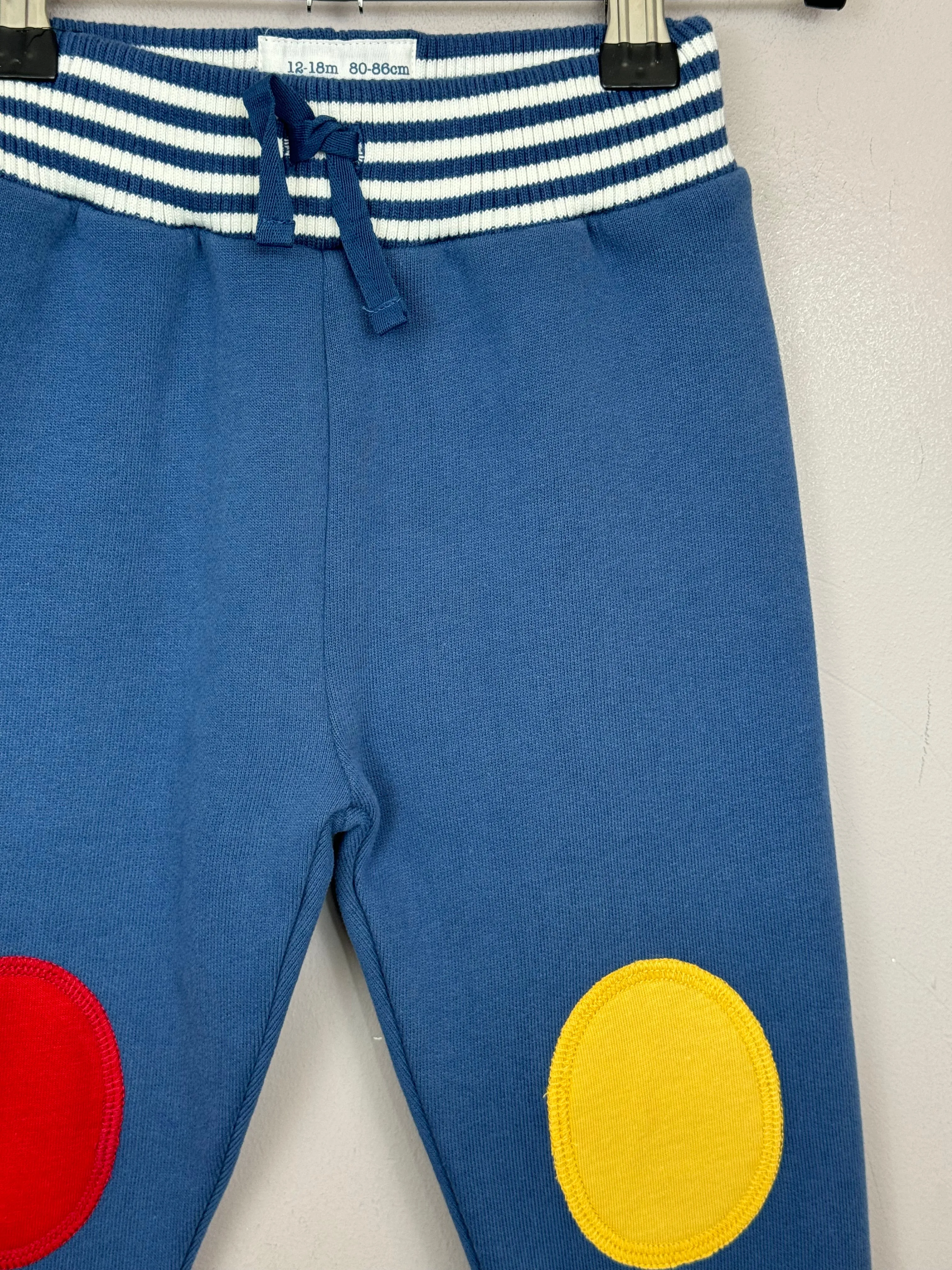 Kite Navy Knee Patch Joggers 12-18m New