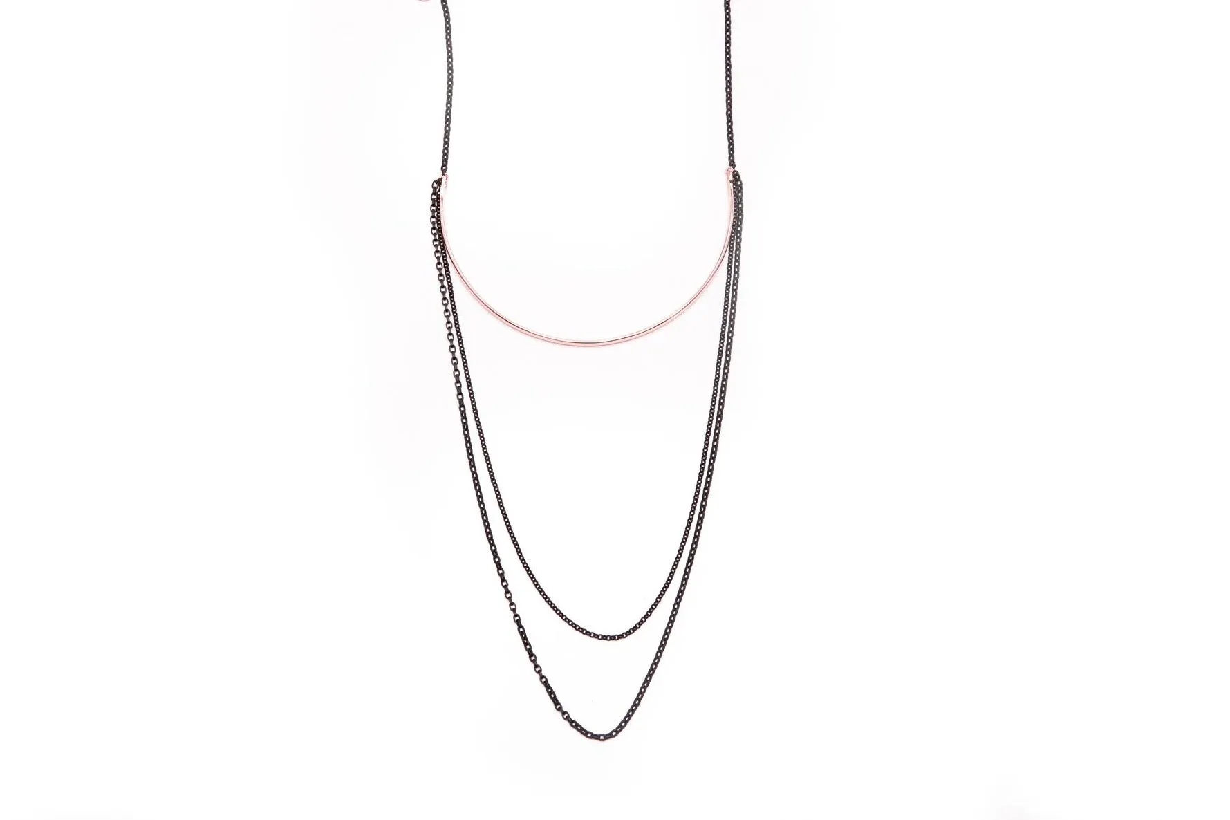 Layered Rose Gold Choker
