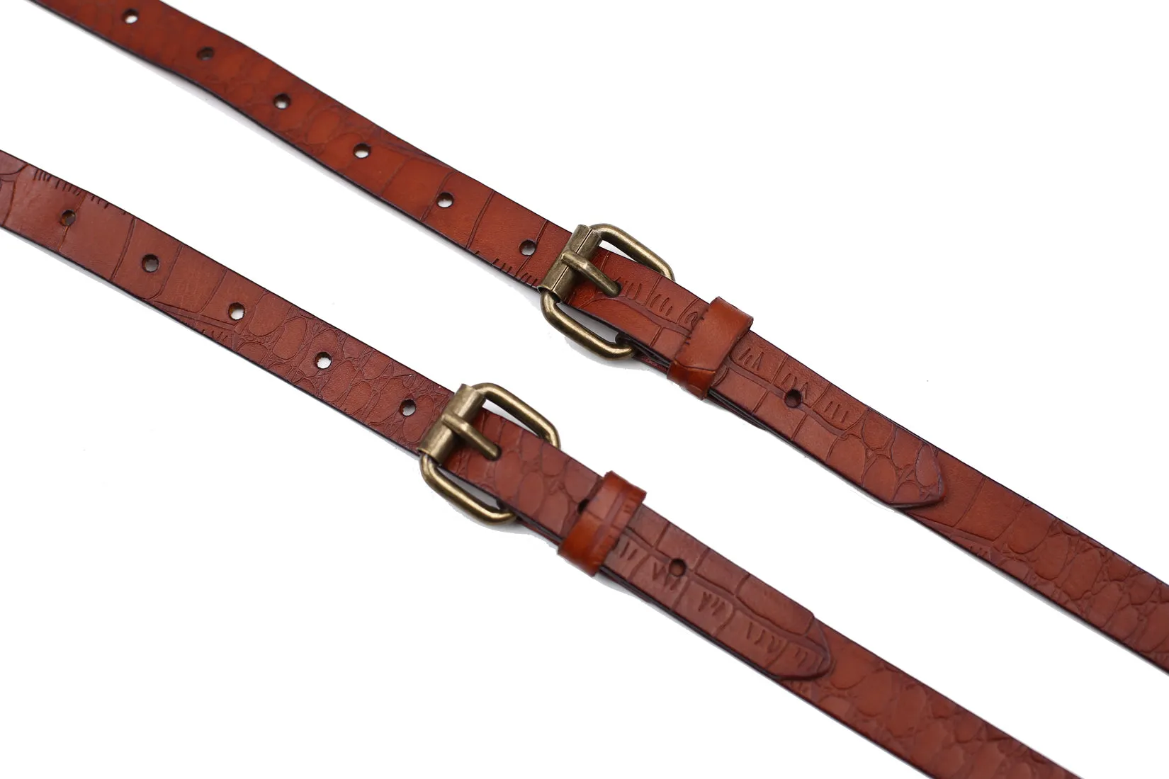 Leather Suspenders for Men Genuine Leather Y Back Adjustable Suspenders with Hooks Groomsmen Gift