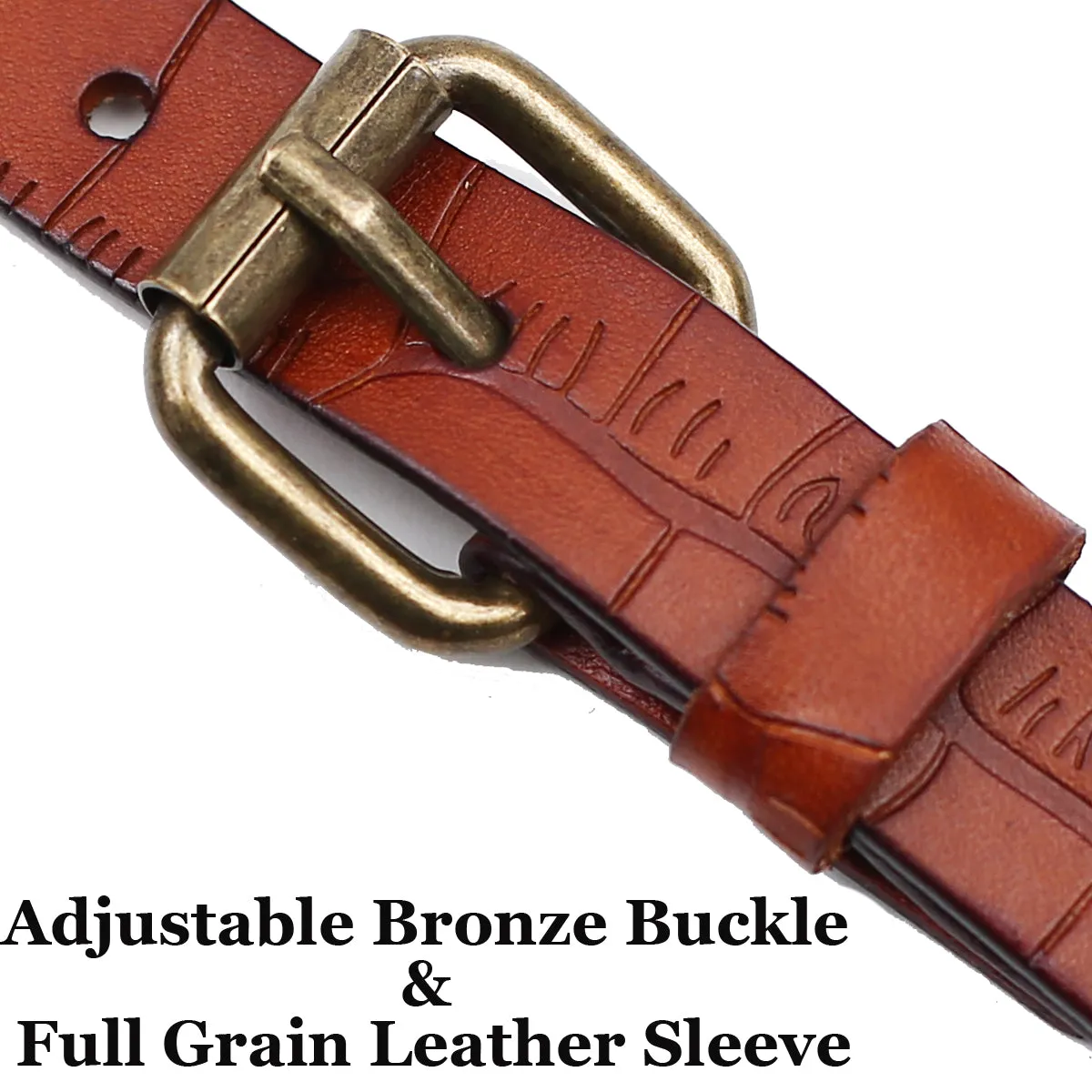 Leather Suspenders for Men Genuine Leather Y Back Adjustable Suspenders with Hooks Groomsmen Gift