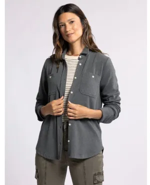 Lewis Long Sleeve Charcoal Plaid