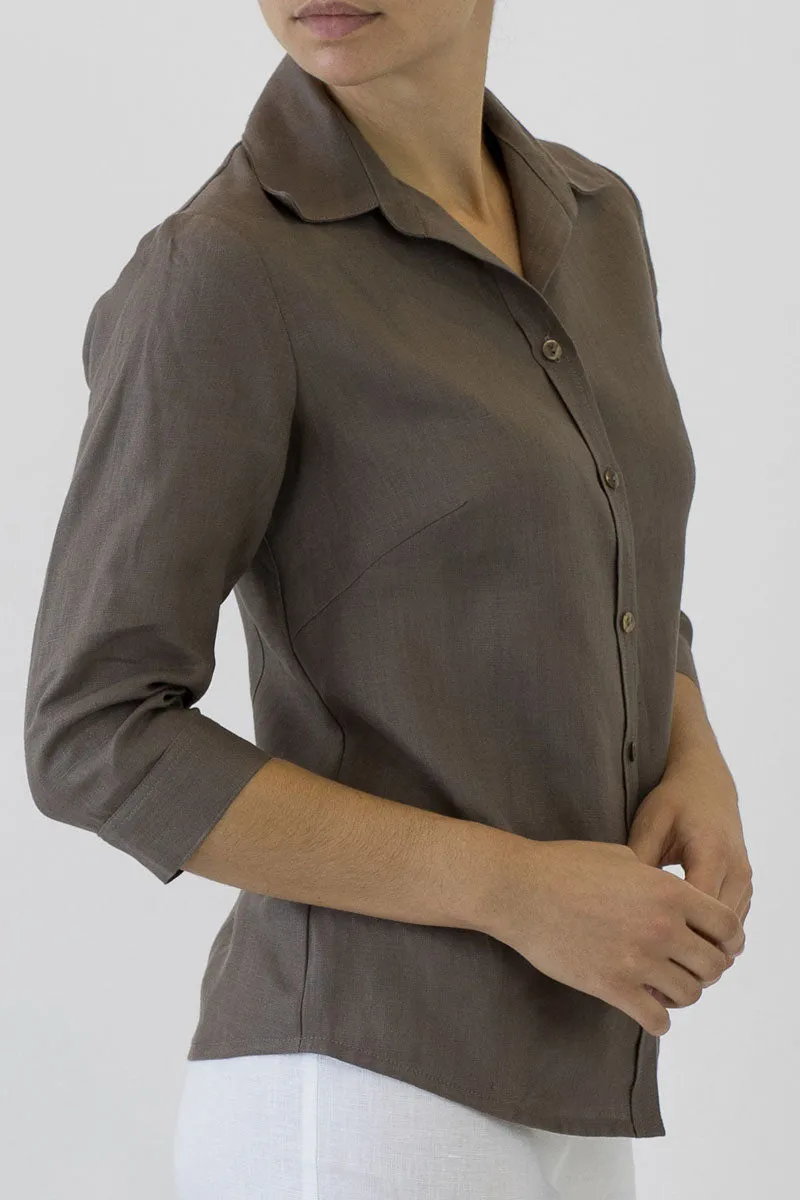 Linen Collar Shirt for Women ML-02