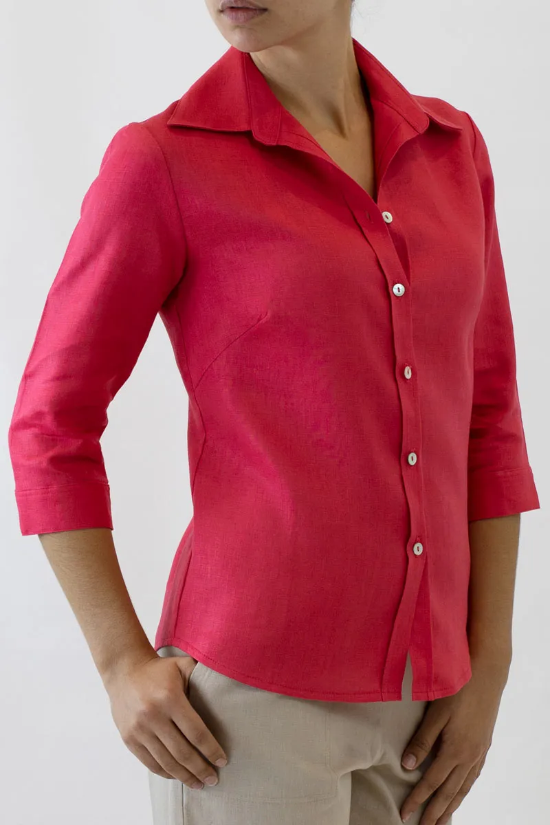 Linen Collar Shirt for Women ML-02