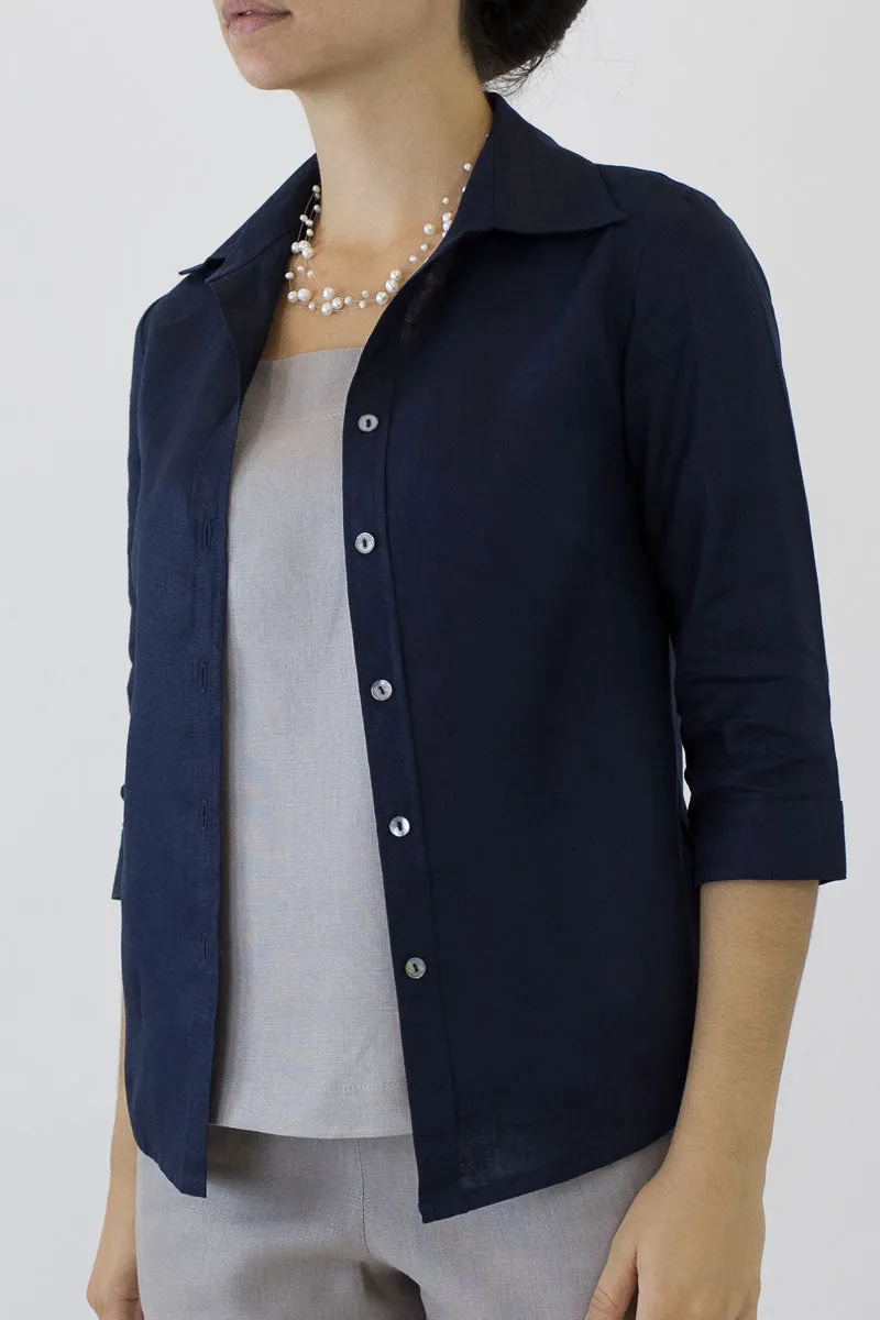Linen Collar Shirt for Women ML-02