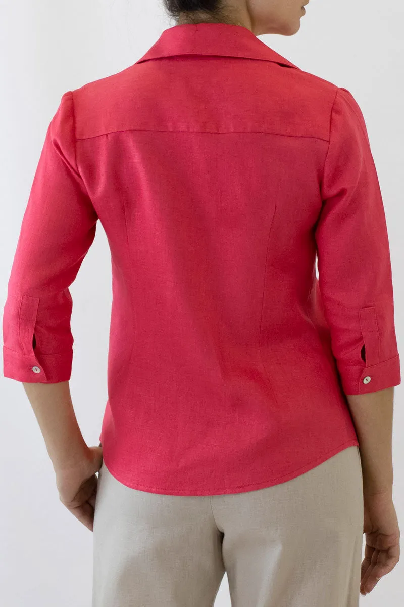 Linen Collar Shirt for Women ML-02