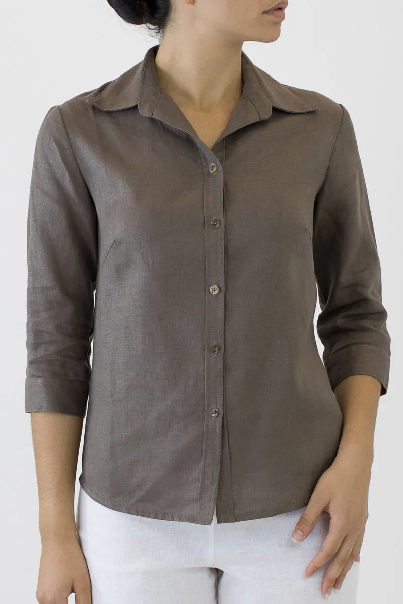 Linen Collar Shirt for Women ML-02