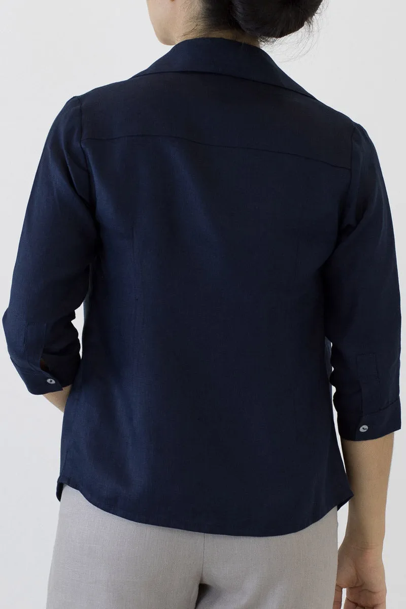 Linen Collar Shirt for Women ML-02