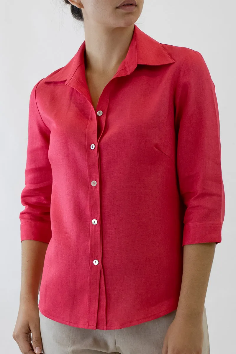 Linen Collar Shirt for Women ML-02