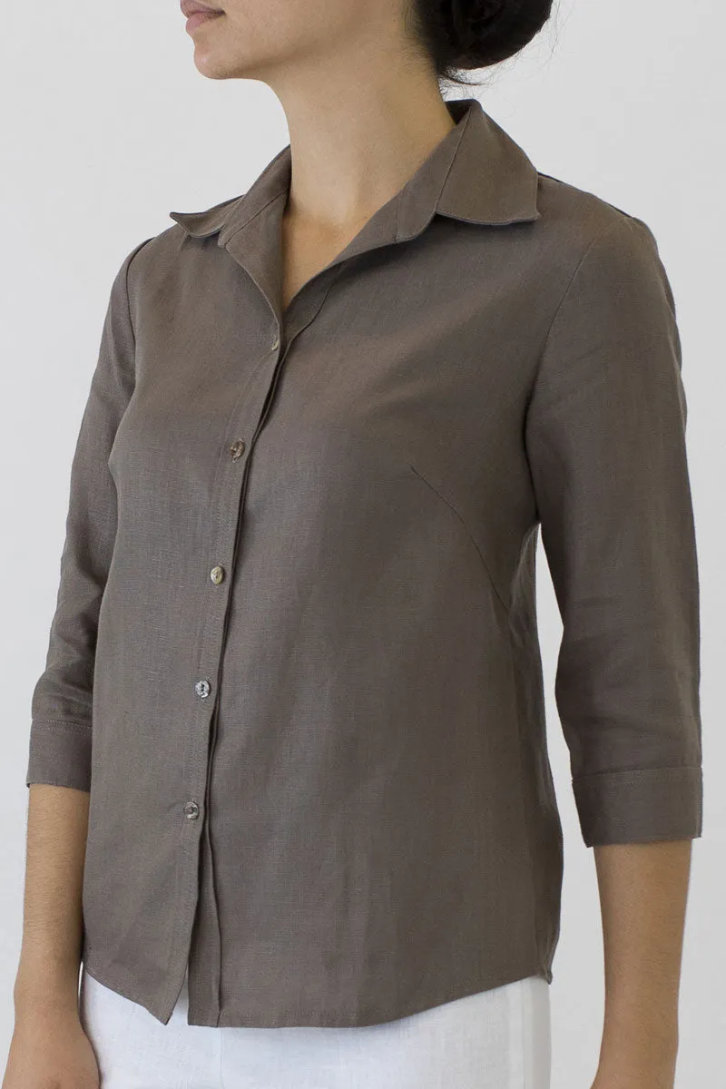 Linen Collar Shirt for Women ML-02
