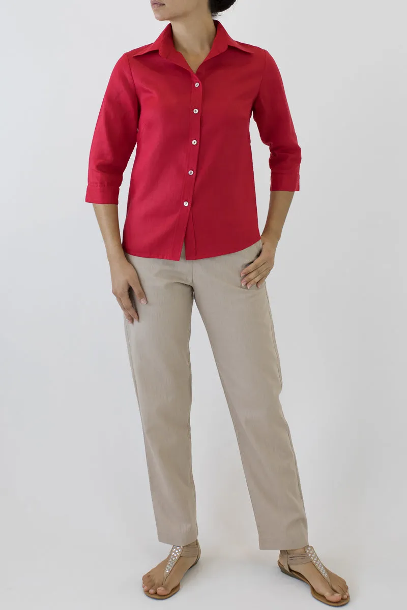 Linen Collar Shirt for Women ML-02
