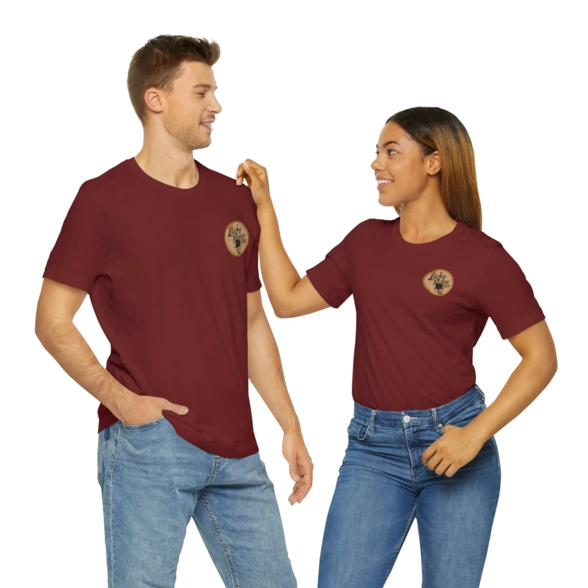 Lucky Penny Cycles Copper In Wheels We Trust T-Shirt