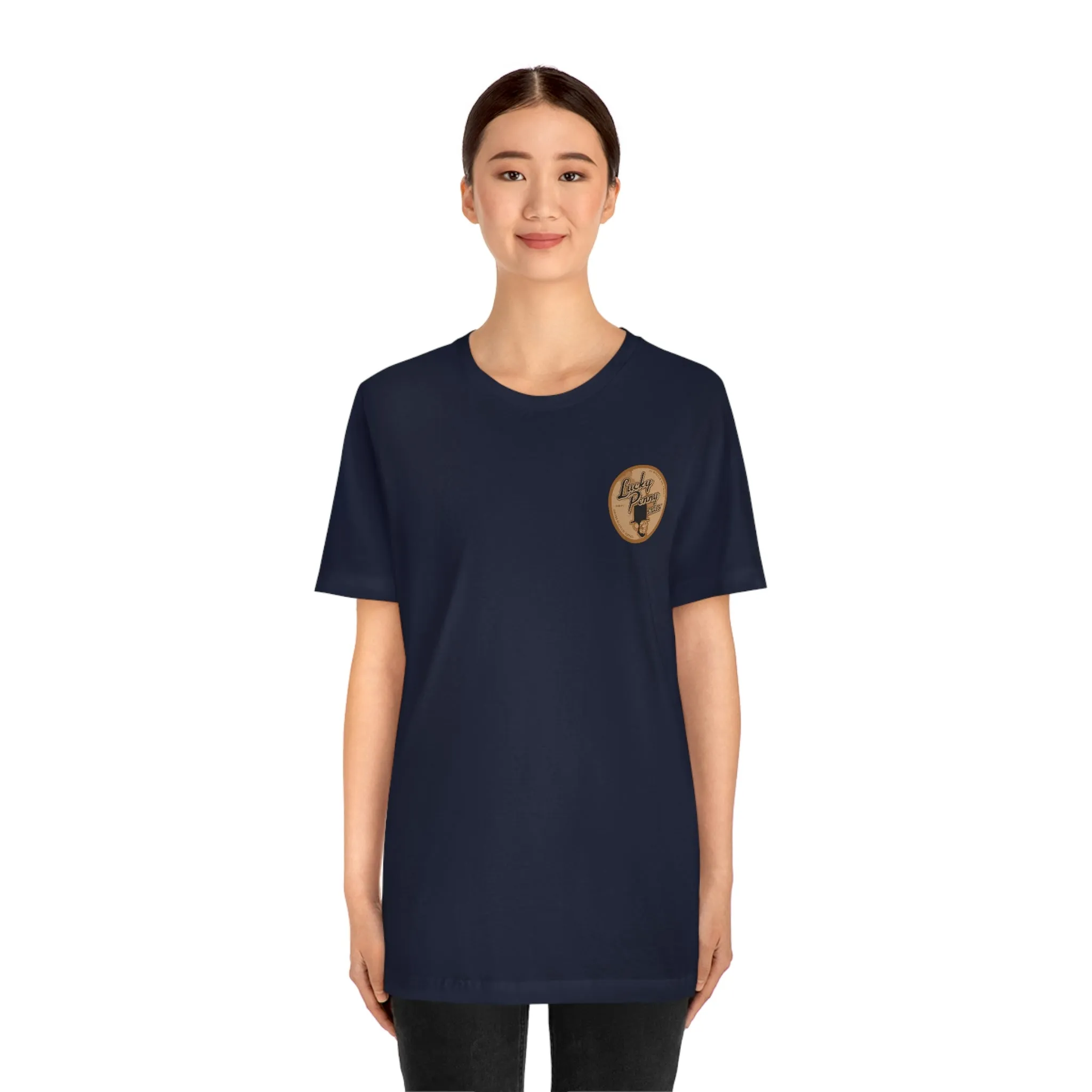 Lucky Penny Cycles Vintage Copper Shield T-Shirt