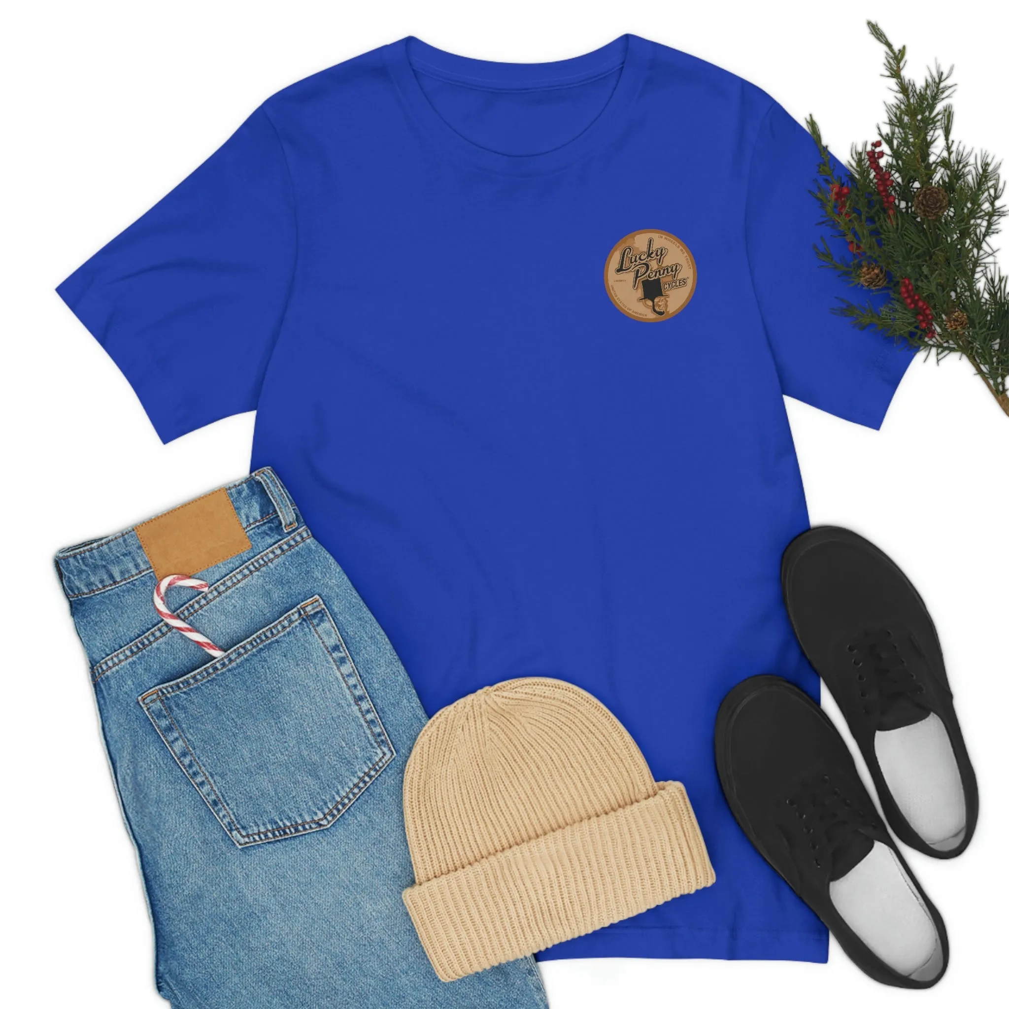 Lucky Penny Cycles Vintage Copper Shield T-Shirt