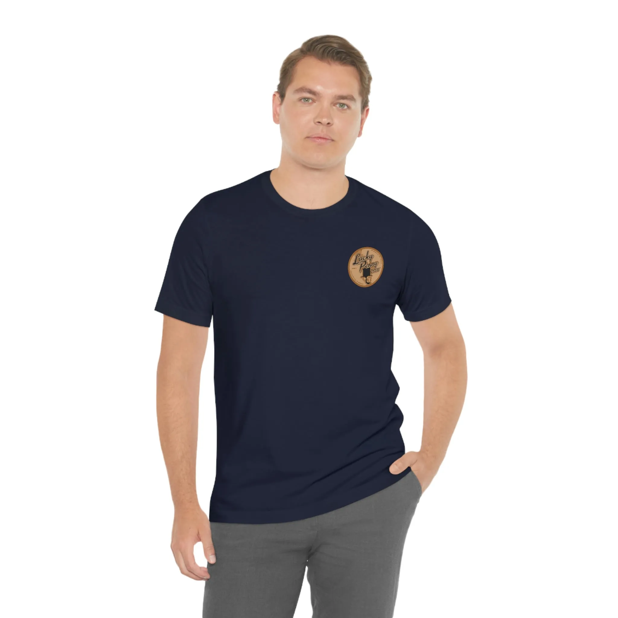 Lucky Penny Cycles Vintage Copper Shield T-Shirt