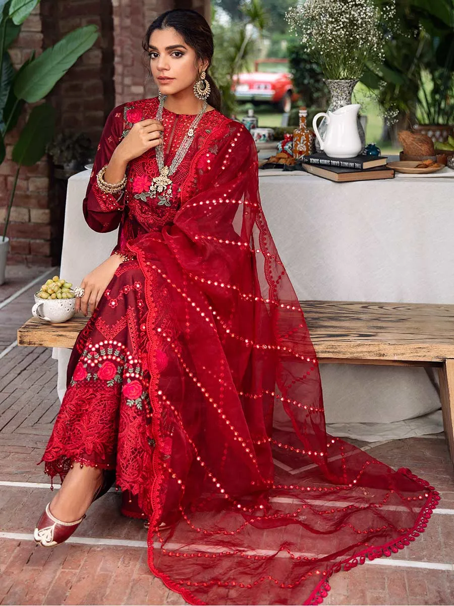 Luxury Edit Winter '22 D#5A | RajBari Fall/Winter Unstitched Luxury Collection 2022 | Unstitched Embroidered Chikankari Suits
