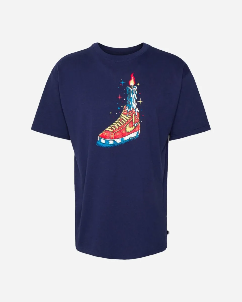 M Nike SB Tee Waxed - Navy