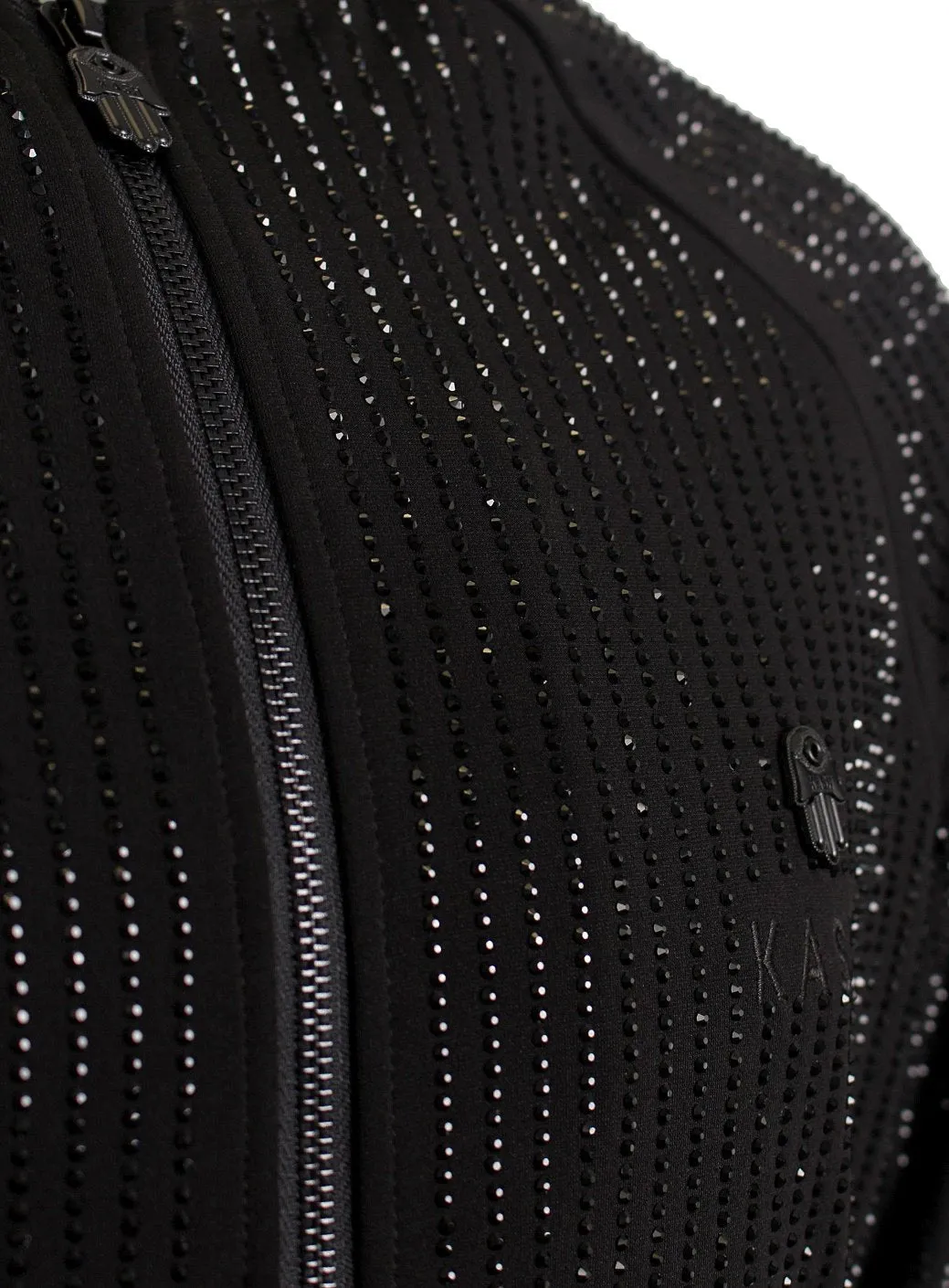 Men's Long Sleeve Diamond Jacket-Black/Black