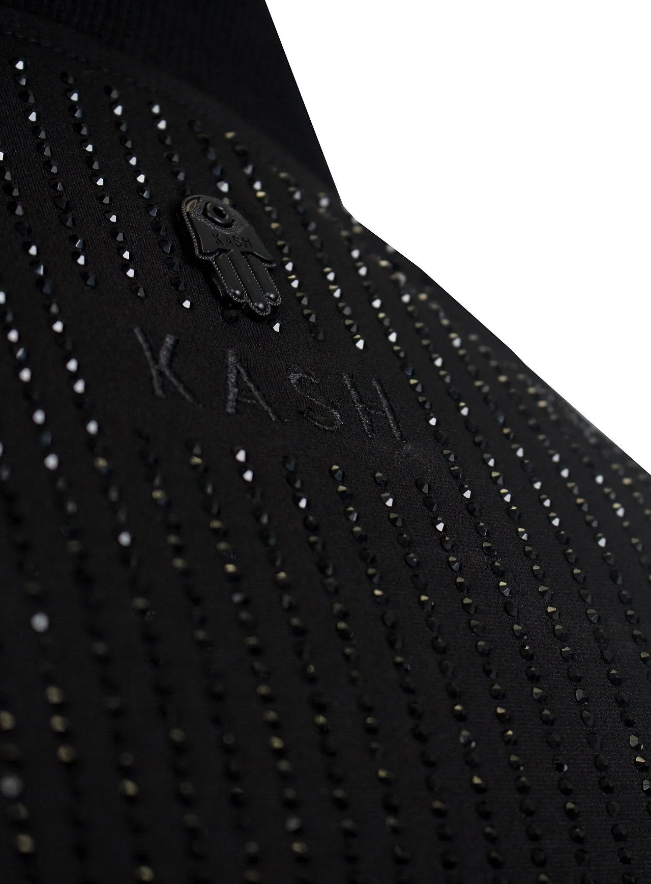 Men's Long Sleeve Diamond Jacket-Black/Black