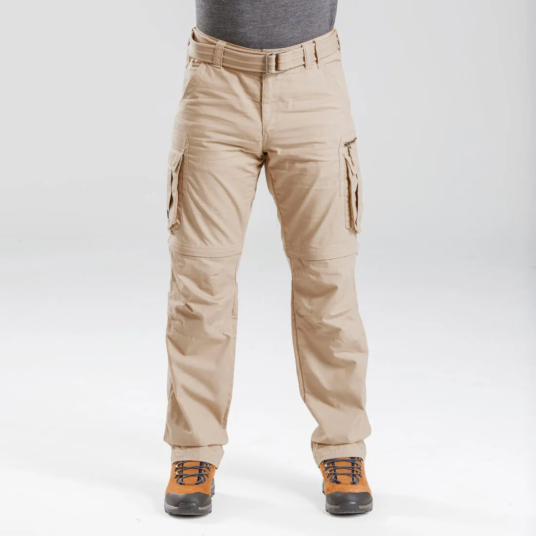 Men's Travel Trekking Zip-Off Cargo Trousers - Travel 500 Zip-Off