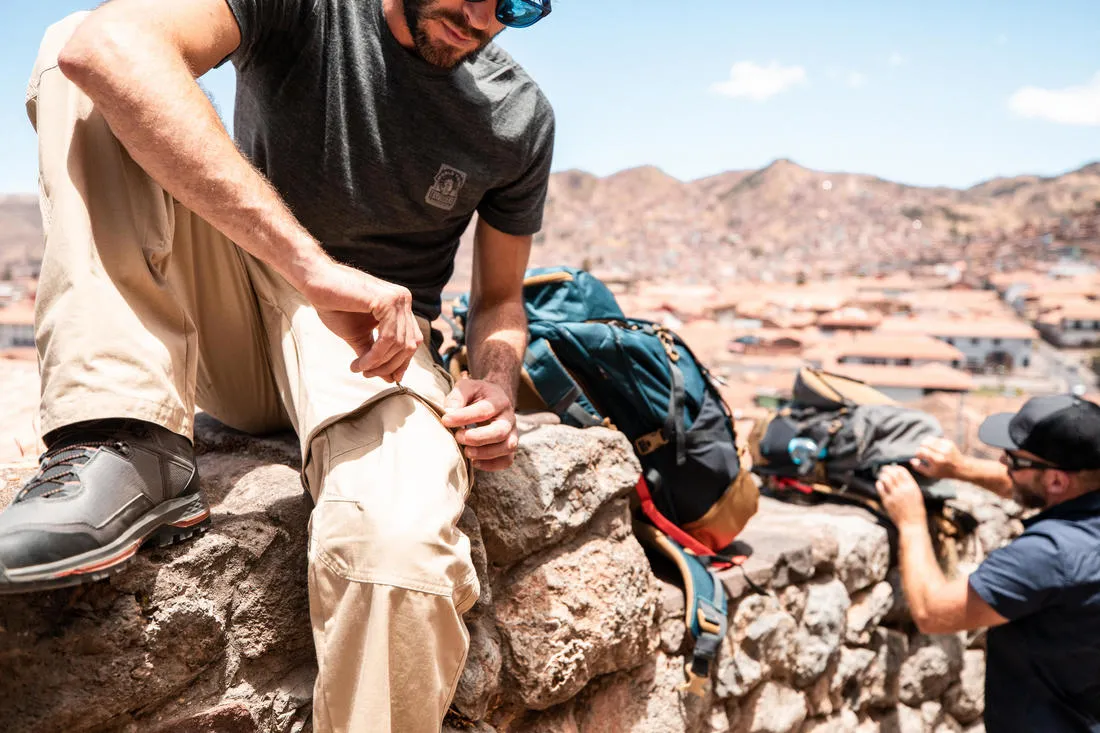 Men's Travel Trekking Zip-Off Cargo Trousers - Travel 500 Zip-Off