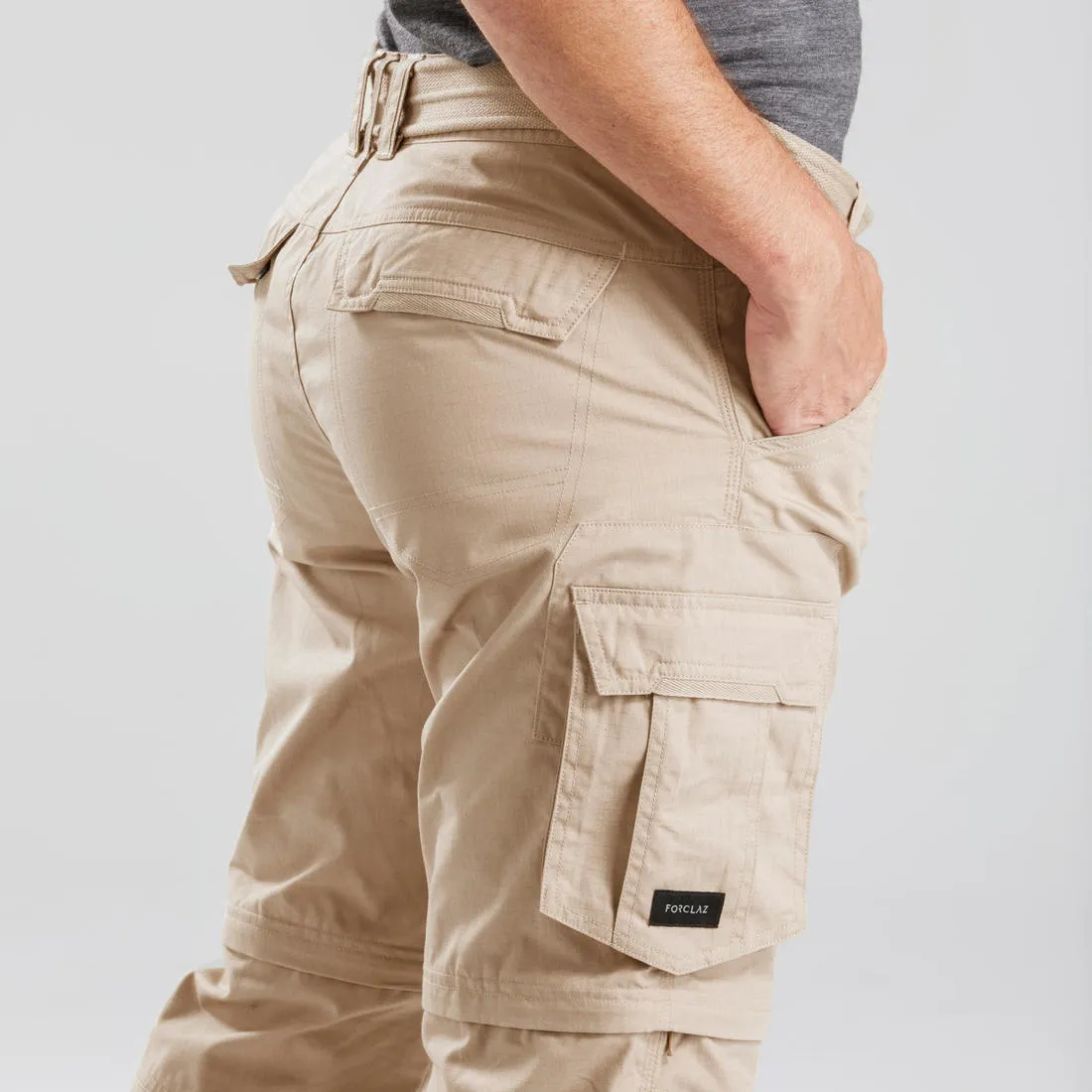 Men's Travel Trekking Zip-Off Cargo Trousers - Travel 500 Zip-Off