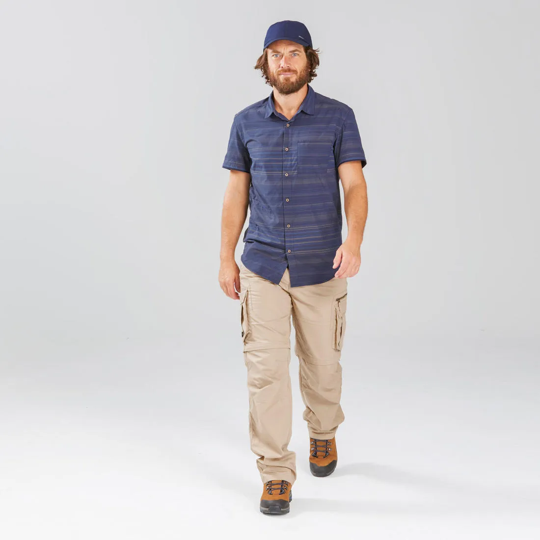 Men's Travel Trekking Zip-Off Cargo Trousers - Travel 500 Zip-Off
