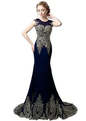 Mermaid Evening Dresses Appliques