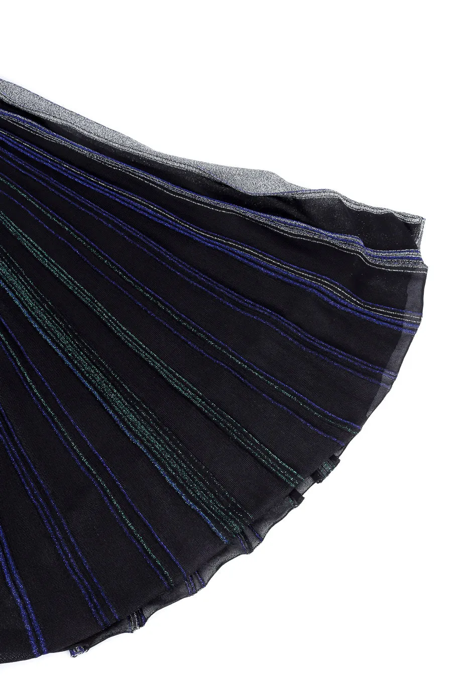 Metallic Pleated Midi Dress