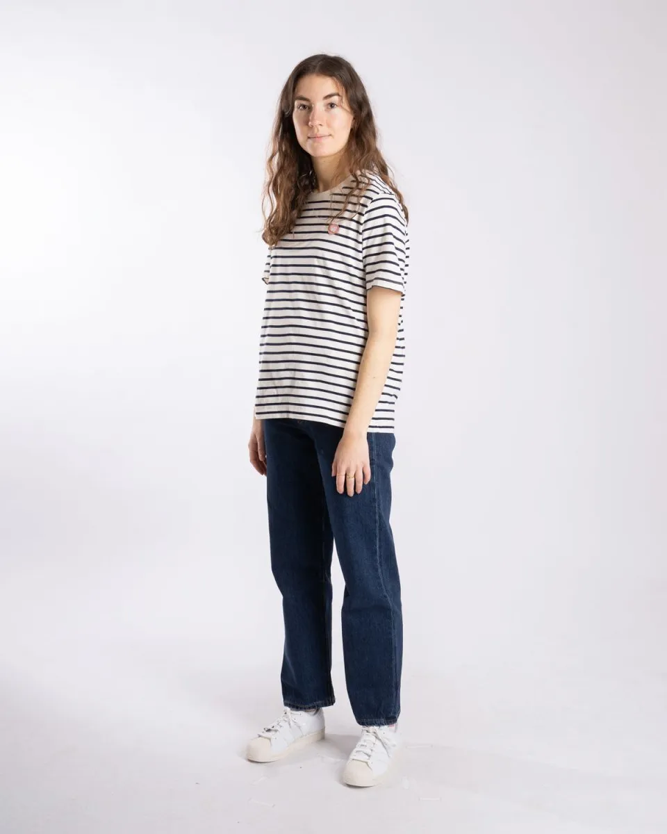 Mia T-shirt -  Off/White/Navy