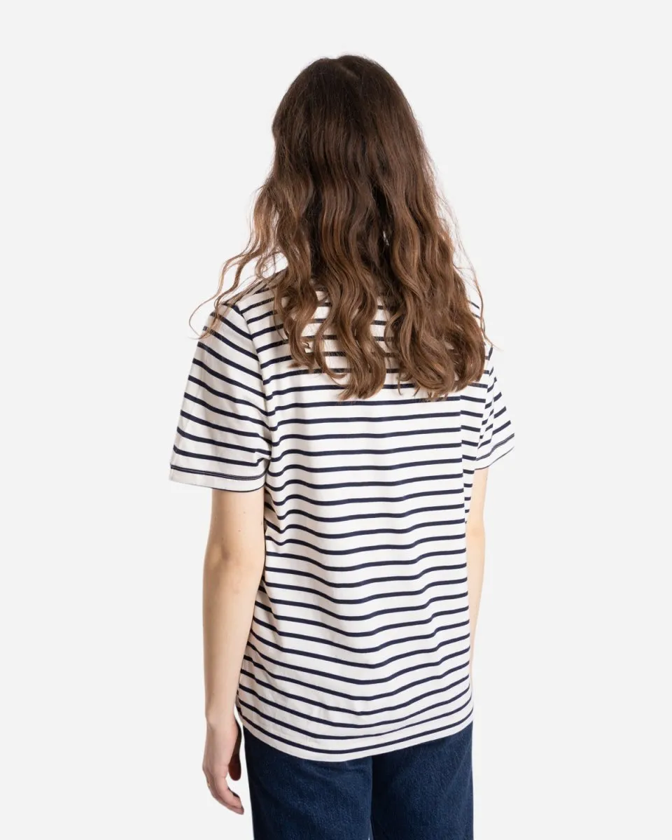 Mia T-shirt -  Off/White/Navy
