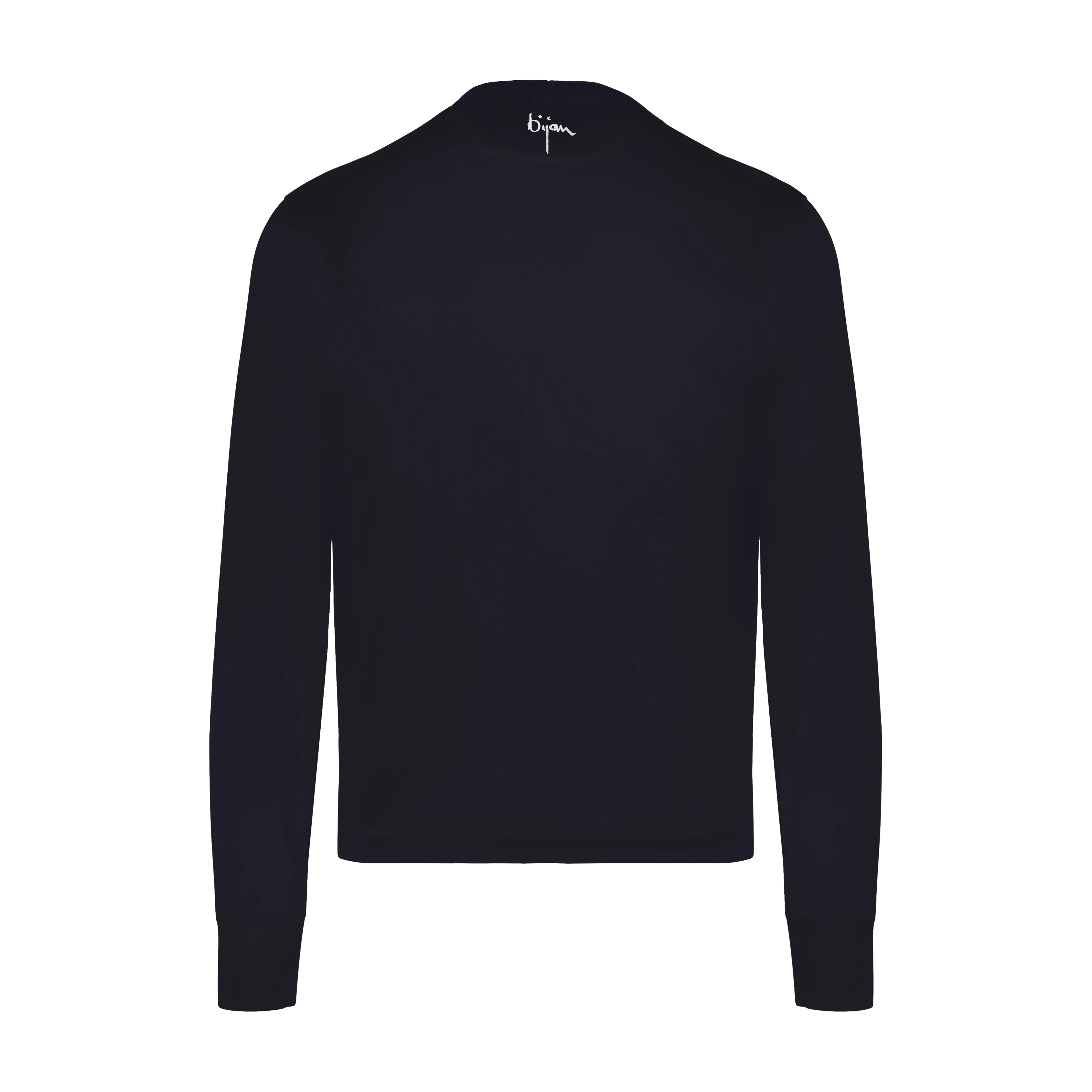 Navy with Silver Crest Long Sleeve T-Shirt
