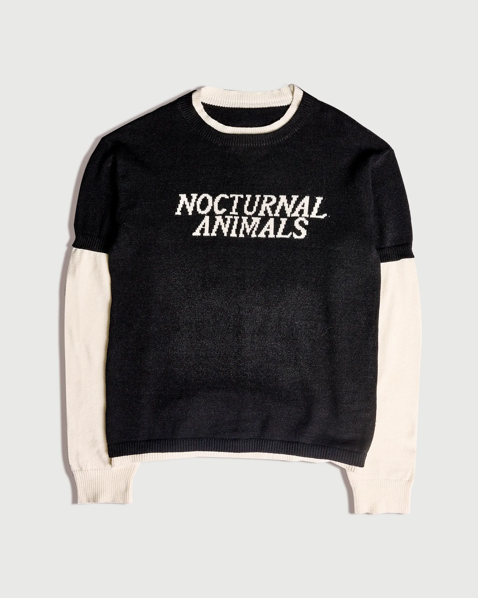 NOCTURNAL ANIMALS REVERSE LAYERED SWEATER