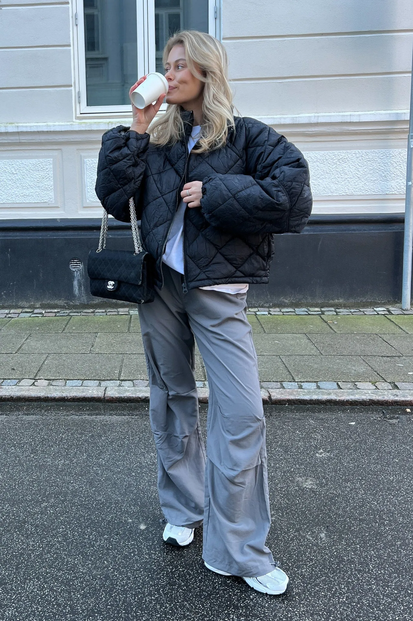 ONLEcho Tracksuit Bukser - Mørkegrå