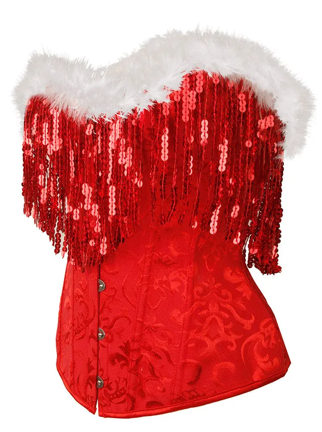 Overbust Corset Bustier Top Christmas Costume Outfits