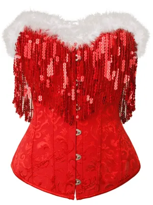 Overbust Corset Bustier Top Christmas Costume Outfits